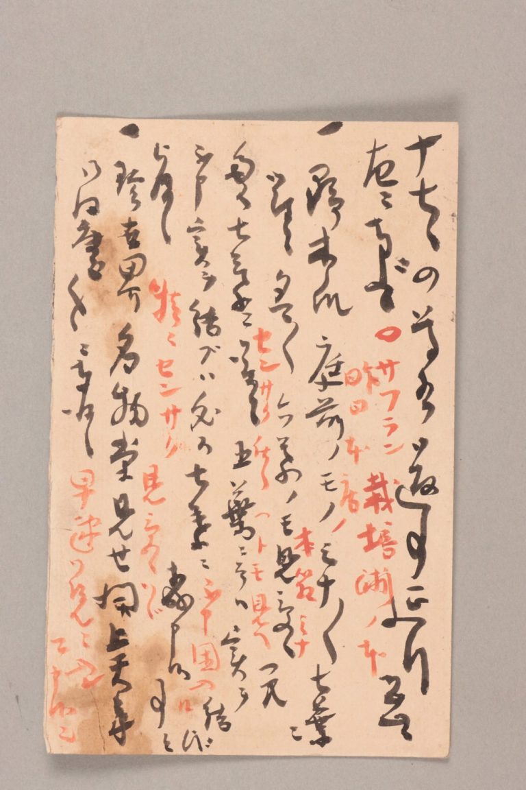 田中芳男宛守田宝丹書簡