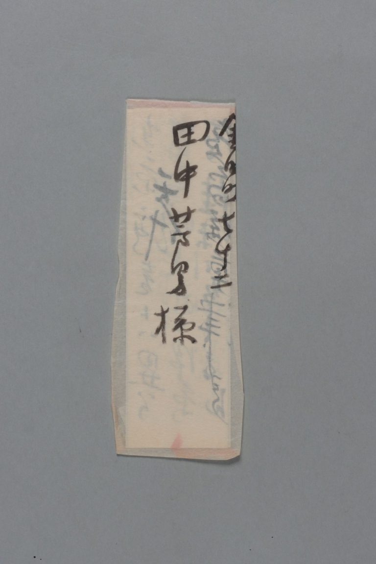 田中芳男宛松原新之助書簡